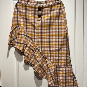 Zara Asymmetrical Midi Skirt